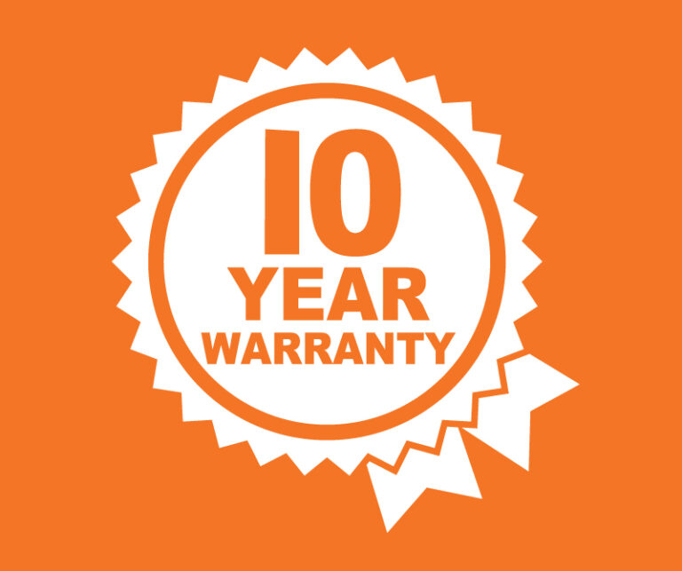 World leading 10-year warranty that includes battery and pole