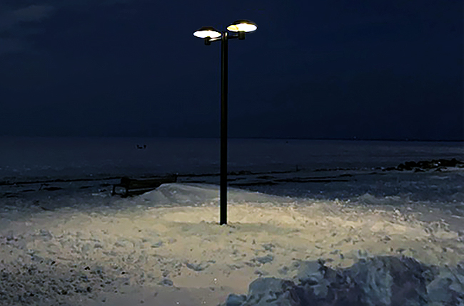 Dual Solar Light on Lake Superior